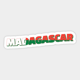 Madagascar Vintage style retro souvenir Sticker